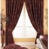 Riva Paoletti Shiraz Pencil Pleat Curtains, Burgundy